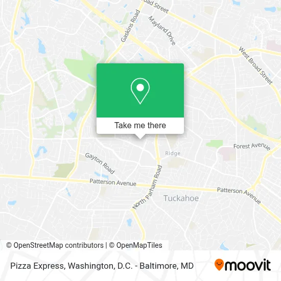 Pizza Express map