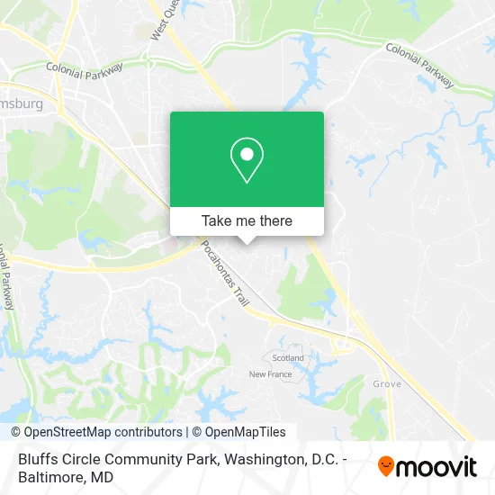Bluffs Circle Community Park map