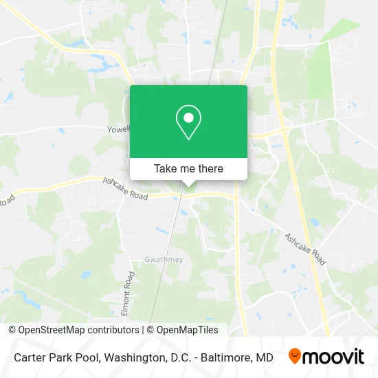 Carter Park Pool map