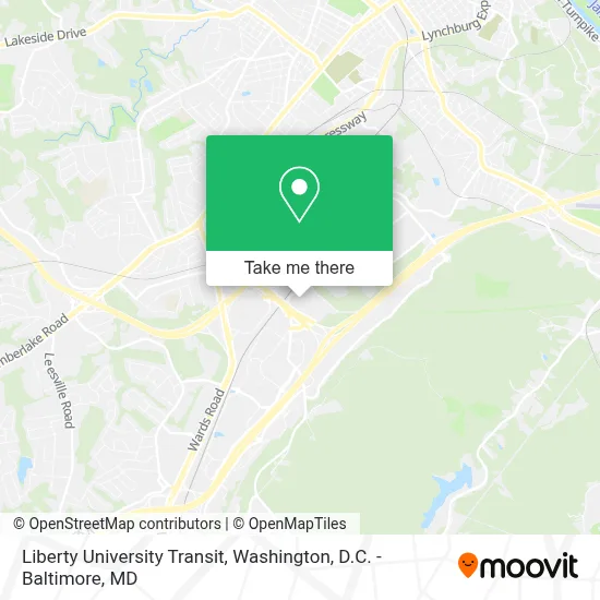 Liberty University Transit map