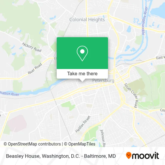 Beasley House map