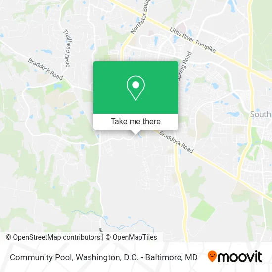 Community Pool map