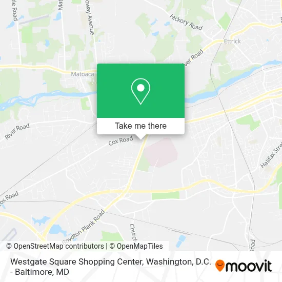 Westgate Square Shopping Center map