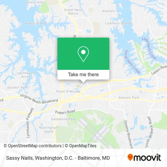 Sassy Nails map