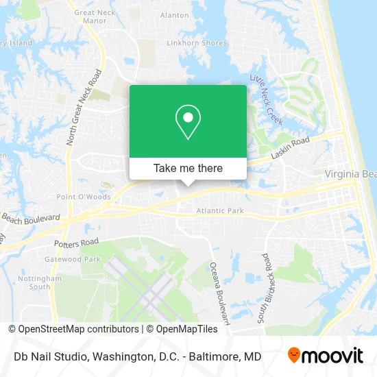 Db Nail Studio map