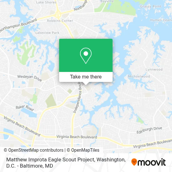 Matthew Improta Eagle Scout Project map