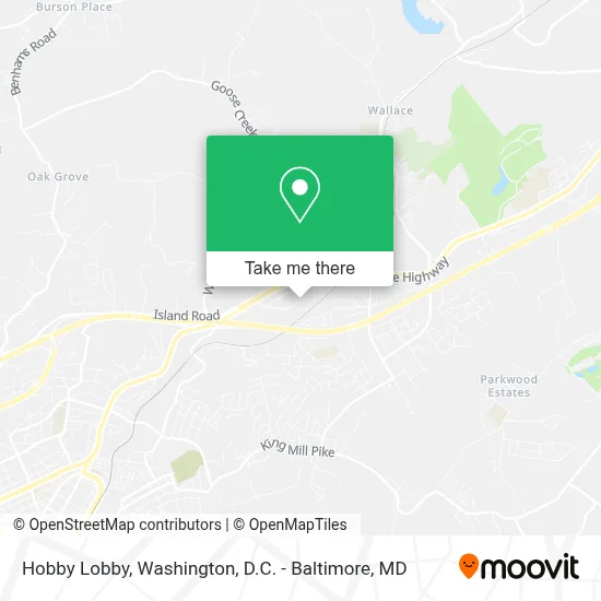 Hobby Lobby map
