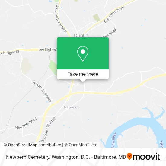 Newbern Cemetery map