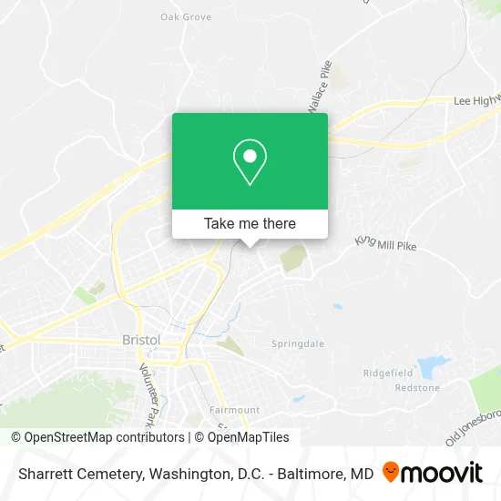 Sharrett Cemetery map