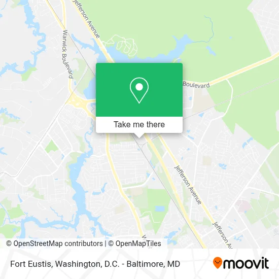 Fort Eustis map