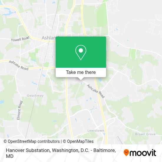 Hanover Substation map