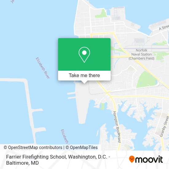Farrier Firefighting School map