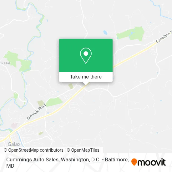 Cummings Auto Sales map