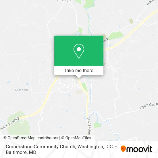Cornerstone Community Church map