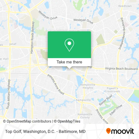 Top Golf map