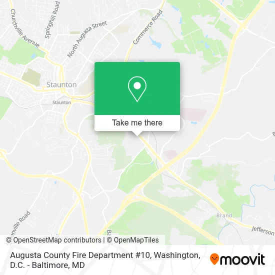 Augusta County Fire Department #10 map