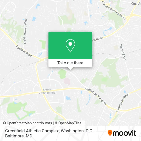 Greenfield Athletic Complex map