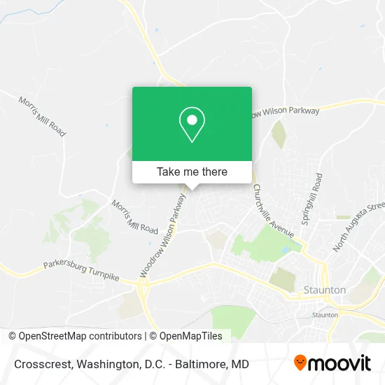 Crosscrest map