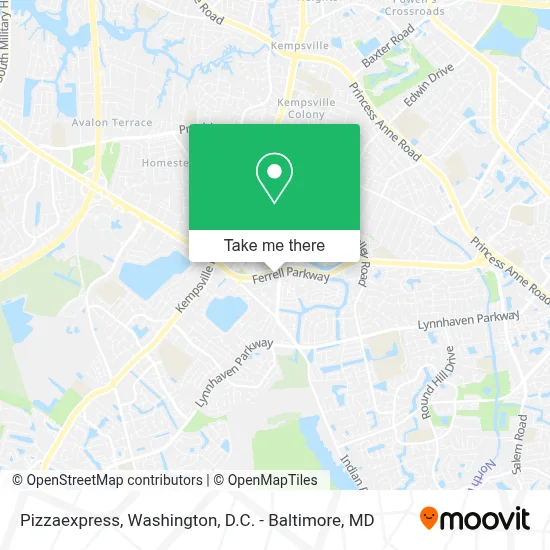 Pizzaexpress map