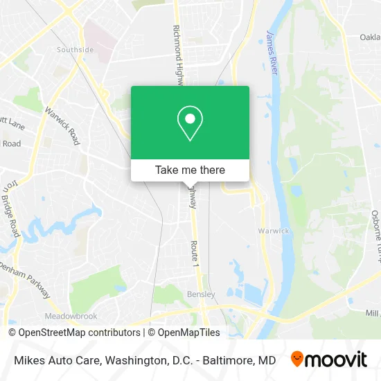 Mikes Auto Care map