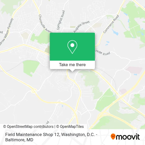 Field Maintenance Shop 12 map