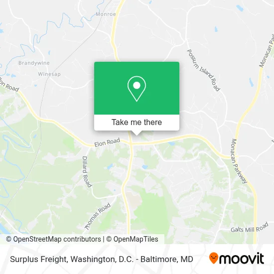 Surplus Freight map