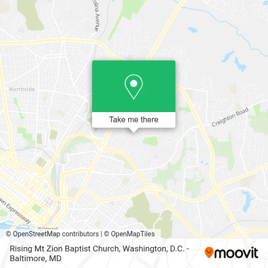 Rising Mt Zion Baptist Church map