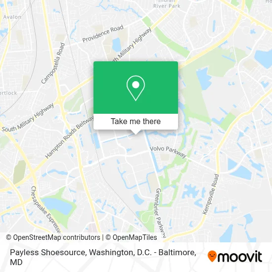 Payless Shoesource map