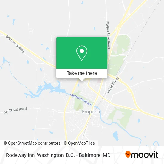 Rodeway Inn map