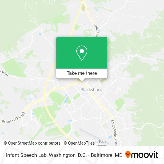 Infant Speech Lab map