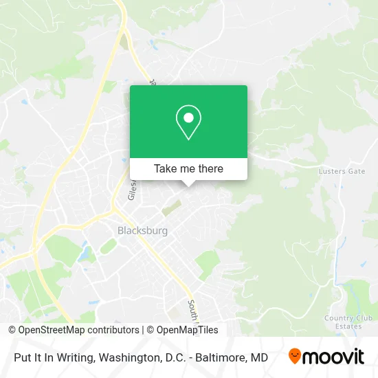 Put It In Writing map