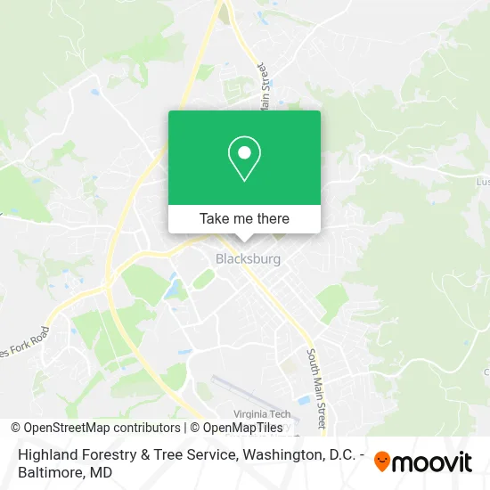Highland Forestry & Tree Service map