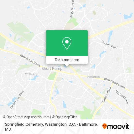 Springfield Cemetery map