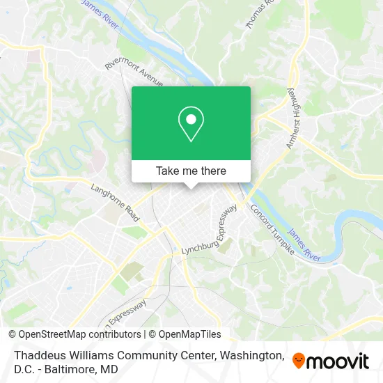 Thaddeus Williams Community Center map