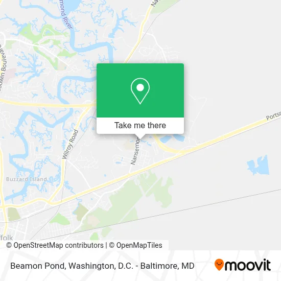 Beamon Pond map