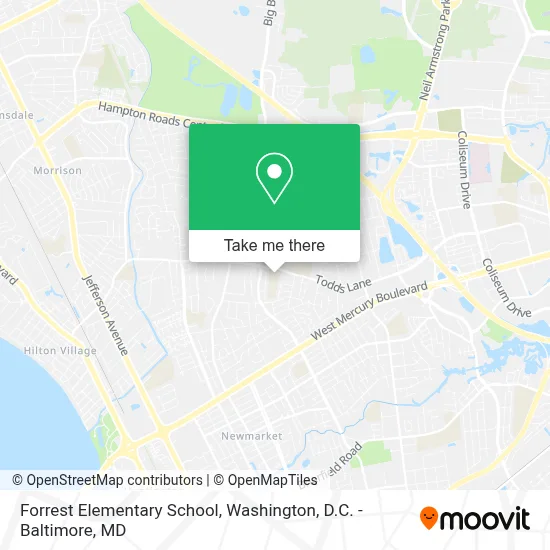 Forrest Elementary School map