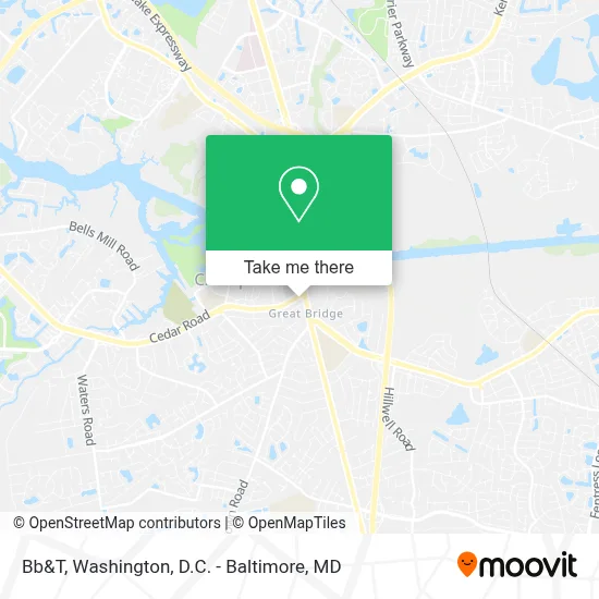 Bb&T map