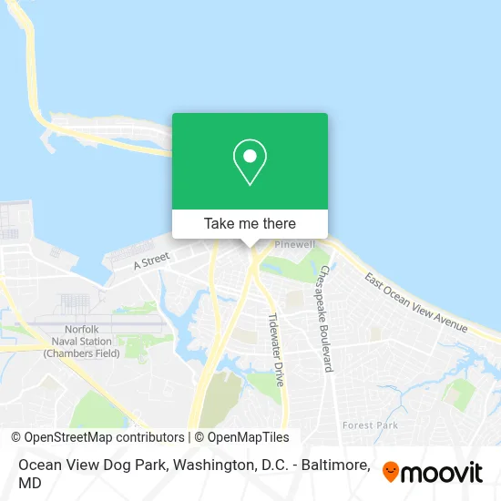 Ocean View Dog Park map