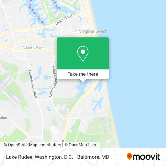 Lake Rudee map
