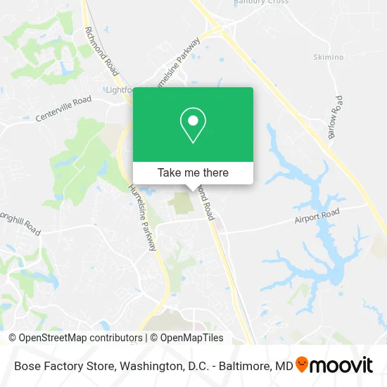 Bose Factory Store map
