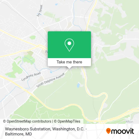 Waynesboro Substation map