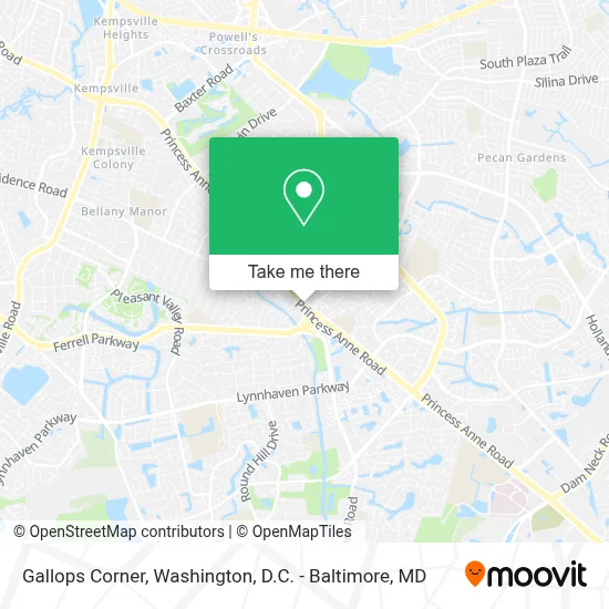 Gallops Corner map