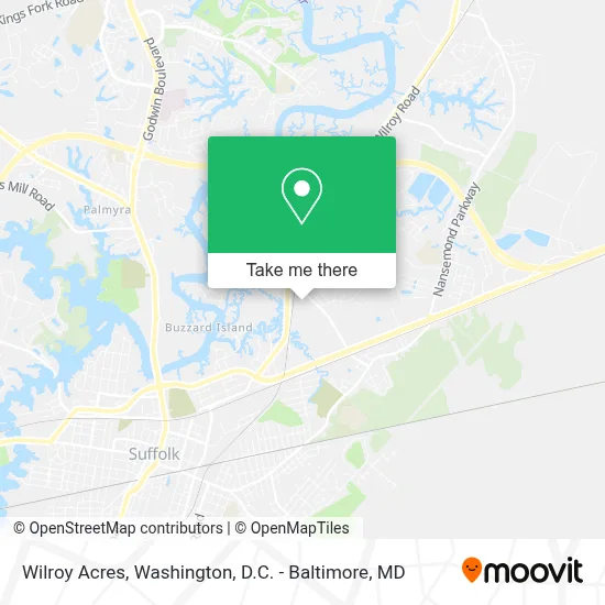 Wilroy Acres map