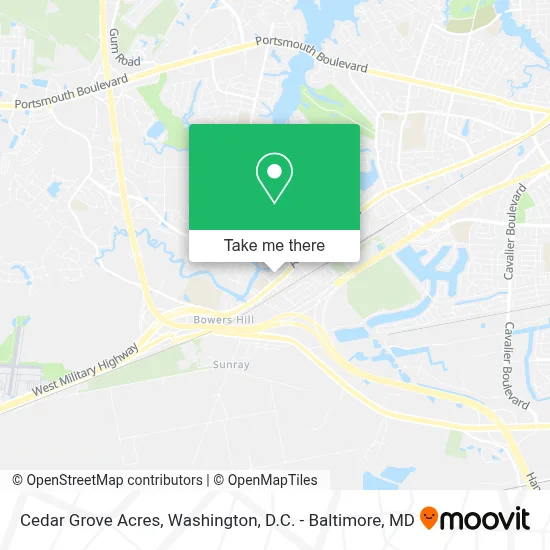 Cedar Grove Acres map