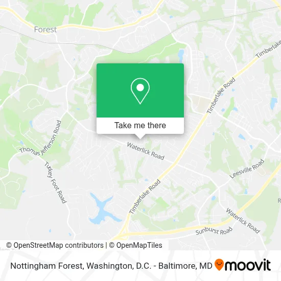Nottingham Forest map