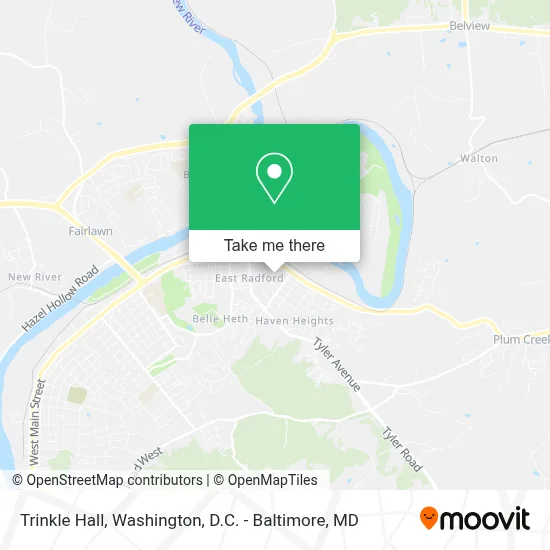 Trinkle Hall map