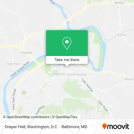 Draper Hall map