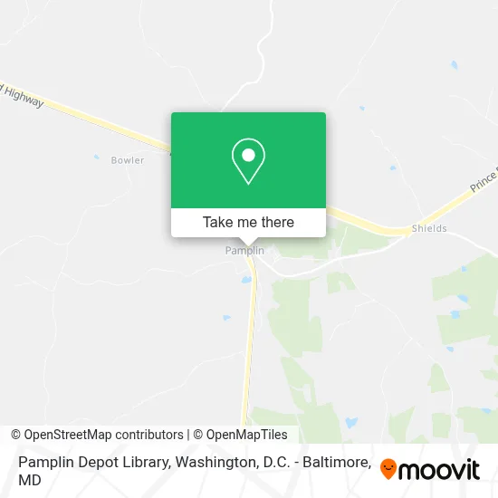 Pamplin Depot Library map