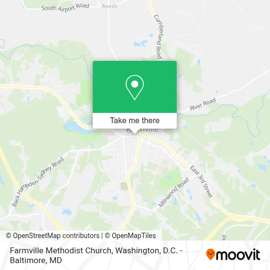 Farmville Methodist Church map