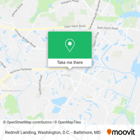Redmill Landing map